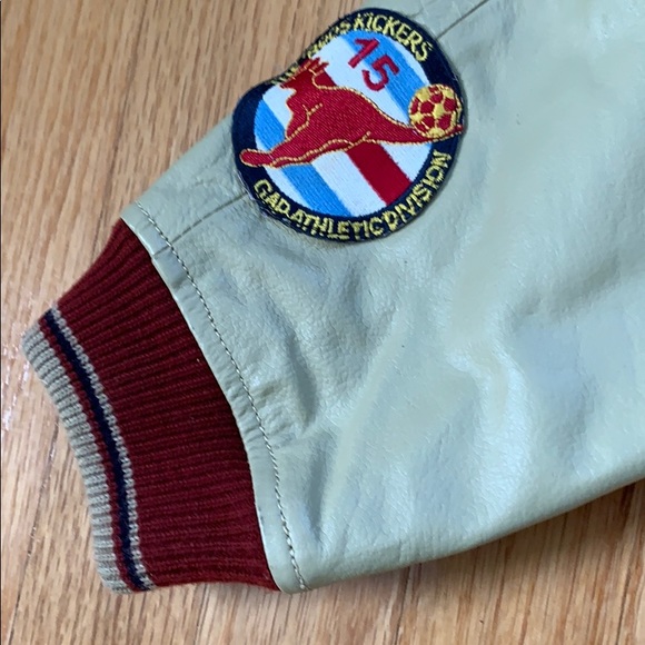 Boys Gap Leather Varsity Jacket - Picture 5 of 9